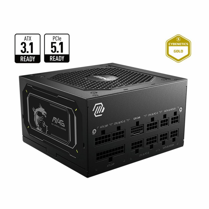 Bloc d’Alimentation MSI 306-7ZP8E11-CE0 750 W ATX 80 Plus Gold