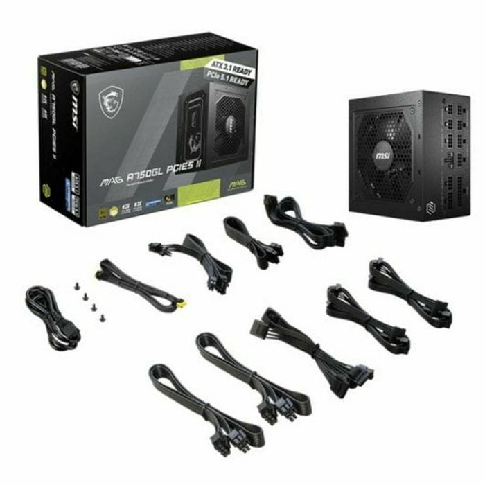 Bloc d’Alimentation MSI 306-7ZP8E11-CE0 750 W ATX 80 Plus Gold