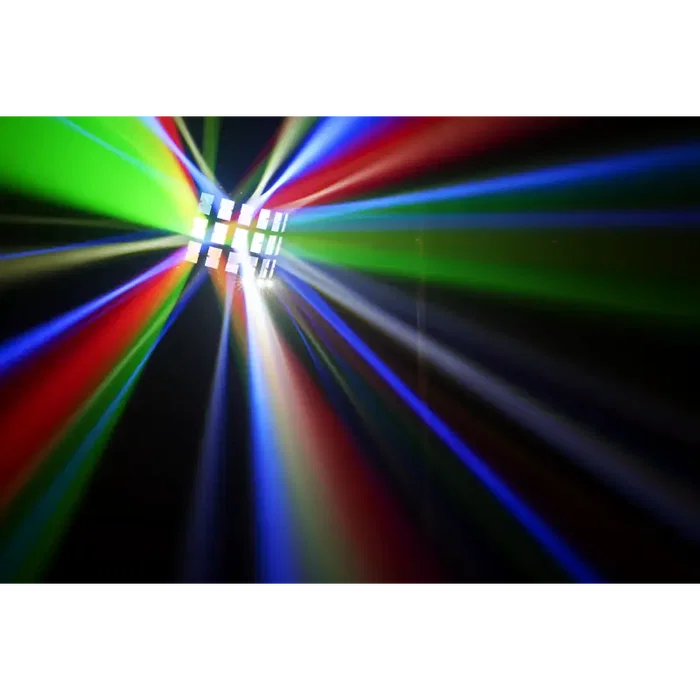 ALGAMLIGHT Helios II Derby 2 en 1 avec Stroboscope 4x3W LED RGBW 16 LED Blanches DMX Contrôle à Distance pour Fête ALGAMLIGHT Helios II Derby 2 en 1 avec Stroboscope 4x3W LED RGBW 16 LED Blanches DMX Contrôle à Distance pour Fête