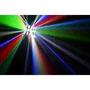 ALGAMLIGHT Helios II Derby 2 en 1 avec Stroboscope 4x3W LED RGBW 16 LED Blanches DMX Contrôle à Distance pour Fête