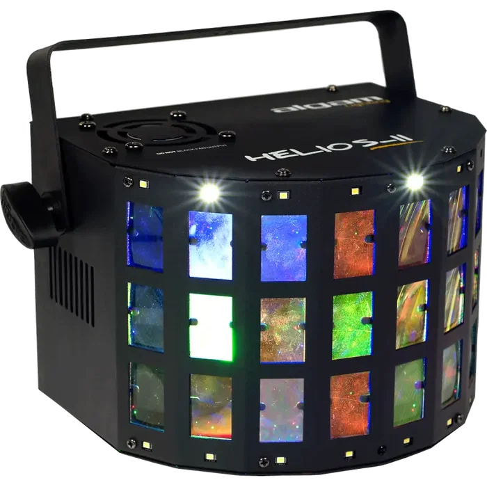 ALGAMLIGHT Helios II Derby 2 en 1 avec Stroboscope 4x3W LED RGBW 16 LED Blanches DMX Contrôle à Distance pour Fête ALGAMLIGHT Helios II Derby 2 en 1 avec Stroboscope 4x3W LED RGBW 16 LED Blanches DMX Contrôle à Distance pour Fête