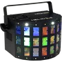 ALGAMLIGHT Helios II Derby 2 en 1 avec Stroboscope 4x3W LED RGBW 16 LED Blanches DMX Contrôle à Distance pour Fête