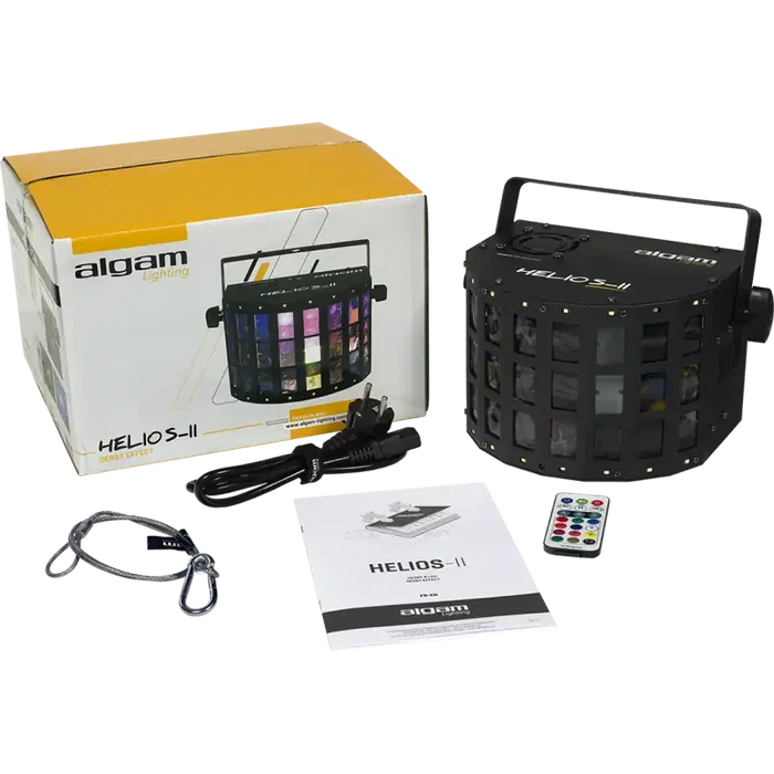 ALGAMLIGHT Helios II Derby 2 en 1 avec Stroboscope 4x3W LED RGBW 16 LED Blanches DMX Contrôle à Distance pour Fête ALGAMLIGHT Helios II Derby 2 en 1 avec Stroboscope 4x3W LED RGBW 16 LED Blanches DMX Contrôle à Distance pour Fête