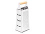 Kinvara Râpe Acier 4 Faces avec Manche Bambou 10.6 x 25 x 8 cm (Set de 12)