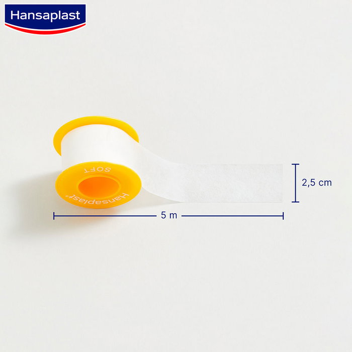 Hansaplast Soft Sparadrap 5 m x 2,5 cm - 1 unité Hansaplast Soft Sparadrap 5 m x 2,5 cm - 1 unité
