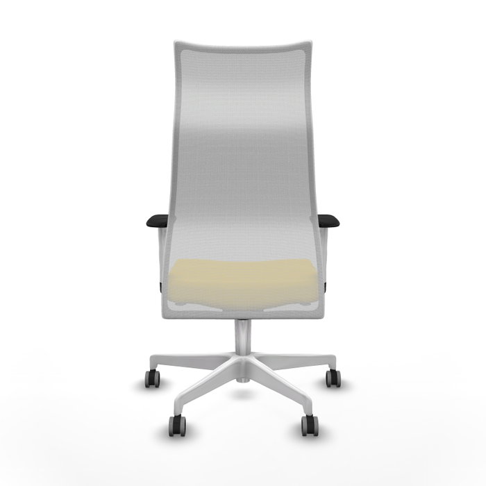Piqueras y Crespo Chaise de Bureau Albacete Jaune et Blanc