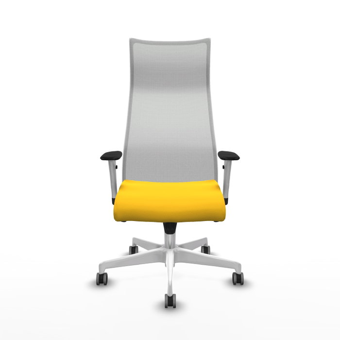 Piqueras y Crespo Chaise de Bureau Albacete Jaune et Blanc