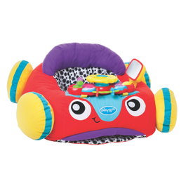 Playgro Cochecito Musical et Lumineux 0186362 avec Klaxon, Clignotants, Miroir, Anglais/Français/Allemand/Italien/Portugais/Espagnol, dès 9 mois