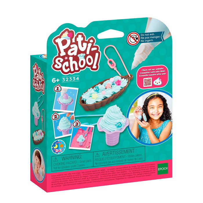 Pati-School Kit Creaciones Pastel Epoch 32334 - Kit créatif pâtisserie pour enfants pour décorer muffins, gâteaux, macarons et créer des porte-clés Pati-School Kit Creaciones Pastel Epoch 32334 - Kit créatif pâtisserie pour enfants pour décorer muffins, gâteaux, macarons et créer des porte-clés