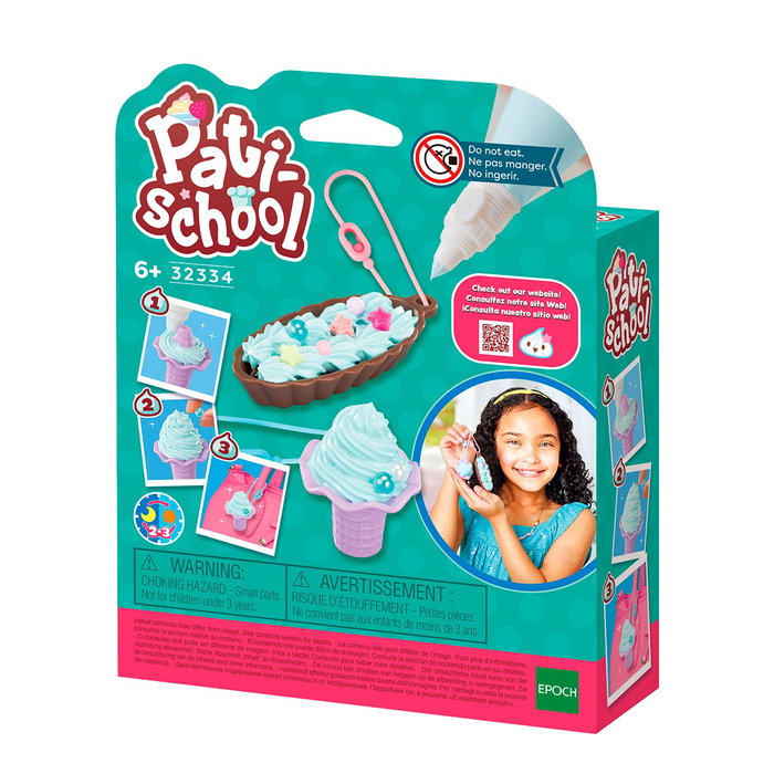 Pati-School Kit Creaciones Pastel Epoch 32334 - Kit créatif pâtisserie pour enfants pour décorer muffins, gâteaux, macarons et créer des porte-clés Pati-School Kit Creaciones Pastel Epoch 32334 - Kit créatif pâtisserie pour enfants pour décorer muffins, gâteaux, macarons et créer des porte-clés
