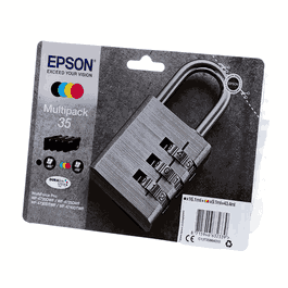 Epson C13T35864010 - Pack de 4 cartouches d'encre n°35 - Noir, Cyan, Magenta, Jaune - Multipack