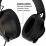 CoolBox WB01 Casque Gaming Sans Fil Noir Multicouleur