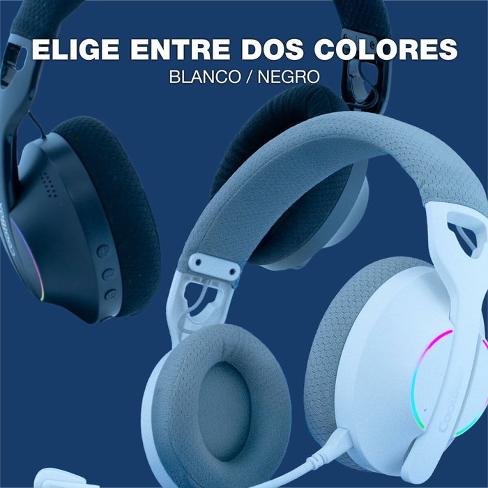 Casques avec Micro Gaming CoolBox COO-AUM-WB01-B Noir Casques avec Micro Gaming CoolBox COO-AUM-WB01-B Noir