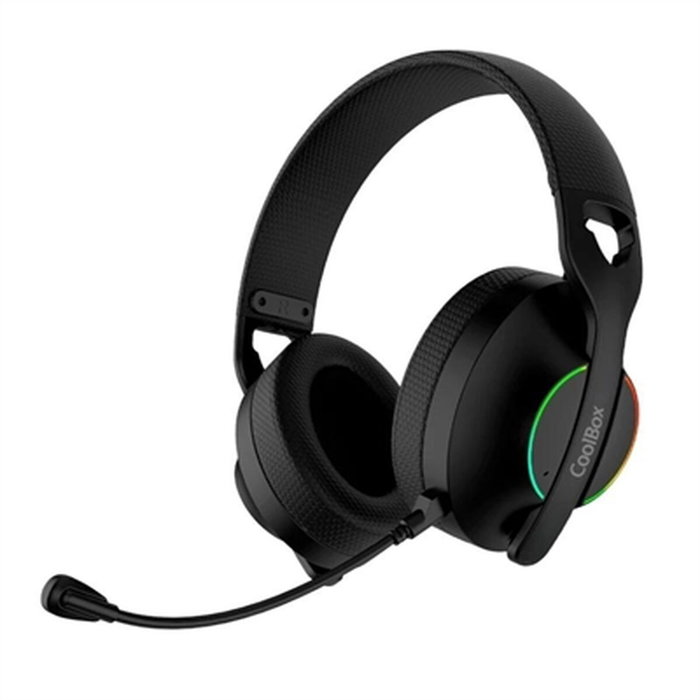 Casques avec Micro Gaming CoolBox COO-AUM-WB01-B Noir Casques avec Micro Gaming CoolBox COO-AUM-WB01-B Noir