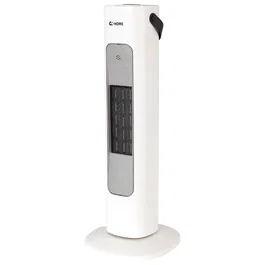 Calefactor Radiateur PTC Ventilateur 800/1600W Blanc - Chauffage d'appoint vertical à thermostat réglable 3 puissances
