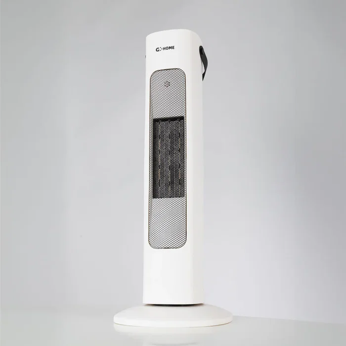 Calefactor Radiateur PTC Ventilateur 800/1600W Blanc - Chauffage d'appoint vertical à thermostat réglable 3 puissances