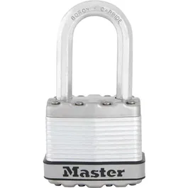 Master Lock Cadenas de Sûreté Excell M1EURDLFCC - Anse mobile - Acier laminé 45mm - Extérieur - Haute Sécurité