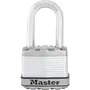 Master Lock Cadenas de Sûreté Excell M1EURDLFCC - Anse mobile - Acier laminé 45mm - Extérieur - Haute Sécurité