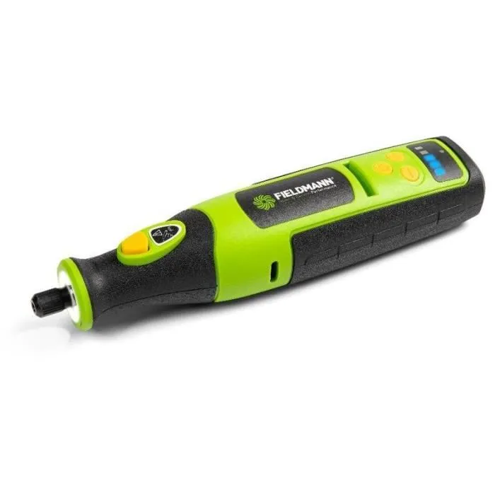 Fieldmann FDMB 200170-A Outil multifonction sans fil, 70 accessoires, batterie 7.2V Li-Ion, vitesse 5000-25000 tr/min, pour fraisage, perçage et meulage