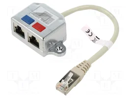 GOOBAY Multiprise RJ45 Cat 5 - 1 prise et 2 socles