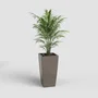 Artevasi Pisa SWS 78 BR Pot de fleurs Taupe Ø40 x H78 cm 79 L Intérieur/Extérieur Plastique