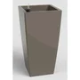 Artevasi Pisa SWS 78 BR Pot de fleurs Taupe Ø40 x H78 cm 79 L Intérieur/Extérieur Plastique