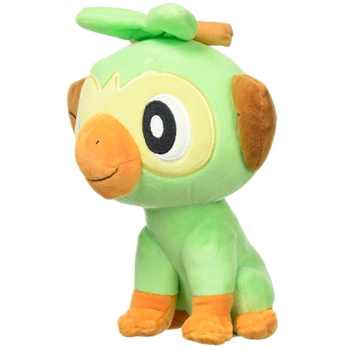 JAZWARES Peluche Pokémon Grookey - Peluche officielle de 20 cm