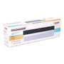 EDM Aplique solaire LED rectangulaire 4W 500lm 3000/4000/6500K 3CCT avec capteur de mouvement et crépusculaire noir