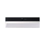 EDM Aplique solaire LED rectangulaire 4W 500lm 3000/4000/6500K 3CCT avec capteur de mouvement et crépusculaire noir