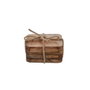 Mica Decorations Duko Lot de 4 dessous de verre en bois de manguier 10 x 10 x 5 cm