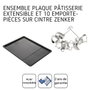Zenker Ensemble plaque à pâtisserie extensible et 9 emporte-pièces de Noël