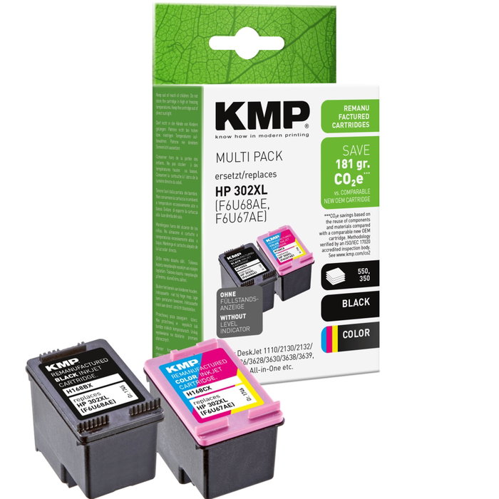 KMP H168VX Pack Promo Noir et Couleur compatible avec HP F6T68AE/F6U67AE KMP H168VX Pack Promo Noir et Couleur compatible avec HP F6T68AE/F6U67AE