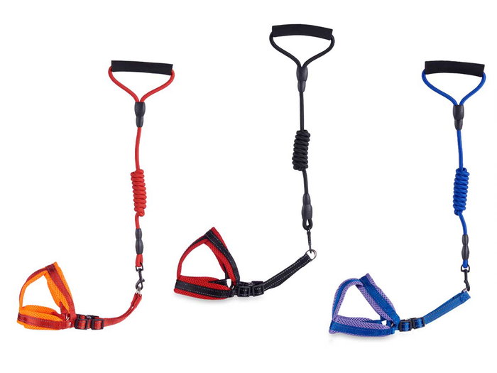 MASCOW Arnès avec laisse petit assortiment 3 couleurs (lot de 12)