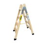 Échelle pliante à 4 marches Plabell Bois 114 x 31/48 cm