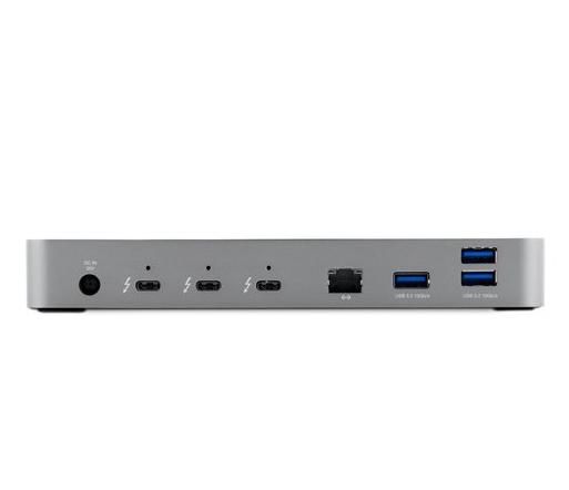 OWC Dock Thunderbolt 4 - Station d'accueil avec 4 ports Thunderbolt 4 (USB-C), 3 ports USB 3.2 Gen 2 Type-A, 1 port USB 2.0, Ethernet Gigabit, audio et lecteur de cartes SD