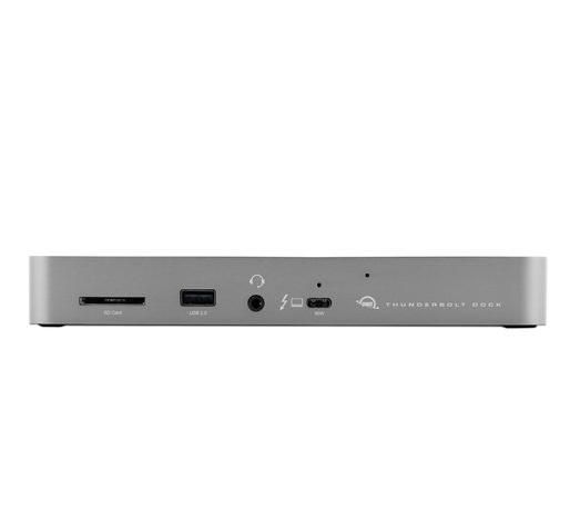 OWC Dock Thunderbolt 4 - Station d'accueil avec 4 ports Thunderbolt 4 (USB-C), 3 ports USB 3.2 Gen 2 Type-A, 1 port USB 2.0, Ethernet Gigabit, audio et lecteur de cartes SD
