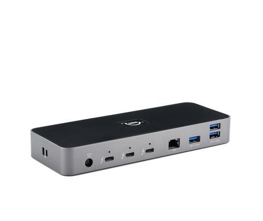 OWC Dock Thunderbolt 4 - Station d'accueil avec 4 ports Thunderbolt 4 (USB-C), 3 ports USB 3.2 Gen 2 Type-A, 1 port USB 2.0, Ethernet Gigabit, audio et lecteur de cartes SD