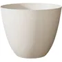 Élément Pot de fleurs rond Ø 40 cm - 26,2 L - Intérieur/Extérieur - Finition calcaire - Ø 39,4 x H 31,6 cm - Fabriqué en France