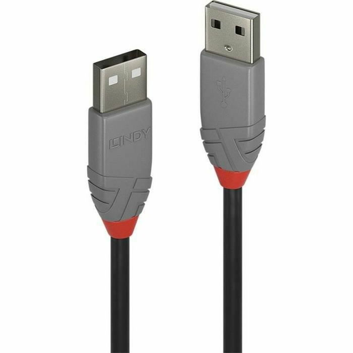 Câble USB LINDY 36694 Noir Noir/Gris 3 m (1 Unité) Câble USB LINDY 36694 Noir Noir/Gris 3 m (1 Unité)
