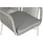 Chaise de jardin Home ESPRIT Blanc Gris Aluminium rotin synthétique 57 x 63 x 84 cm