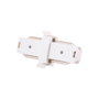 Connecteur droit pour rails de spots LED blanc