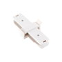Connecteur droit pour rails de spots LED blanc