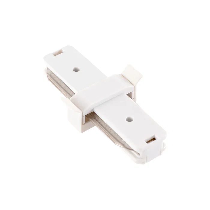 HO Conector Recto Carril Monofásico Blanco HO-PL218000R