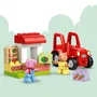 Lego DUPLO - 10468 - Jeu de construction Tracteur et Marché Peppa Pig, Cadeau éducatif pour enfants dès 2 ans, Jeu d'imagination et créativité