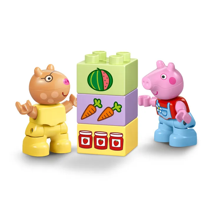 Lego DUPLO - 10468 - Jeu de construction Tracteur et Marché Peppa Pig, Cadeau éducatif pour enfants dès 2 ans, Jeu d'imagination et créativité