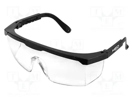NEO TOOLS Lunettes de protection avec lentilles transparentes et réglables