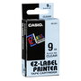 Casio XR-9 Bande pour étiqueteuse 9 mm noir/transparent
