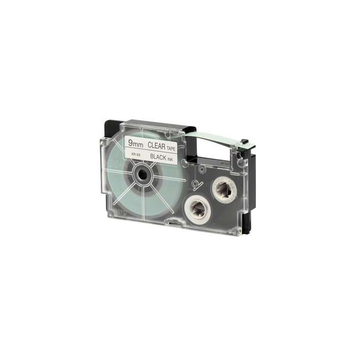 Casio XR-9 Bande pour étiqueteuse 9 mm noir/transparent