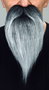 My Other Me Fausse barbe et moustache Gris
