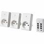 GAO Kit de 3 Prises Télécommandées avec Télécommande - Blanc